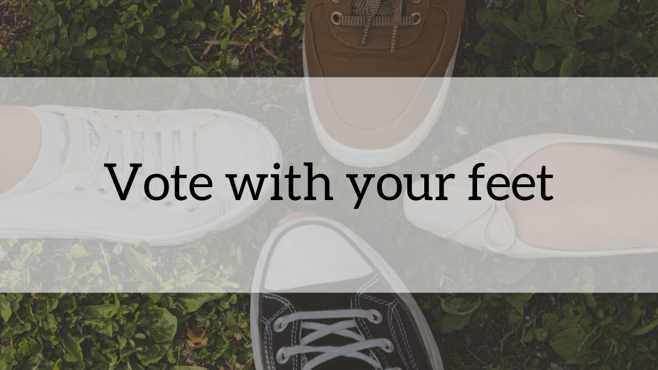 ケンジントン英会話ブログ：Vote with your feet