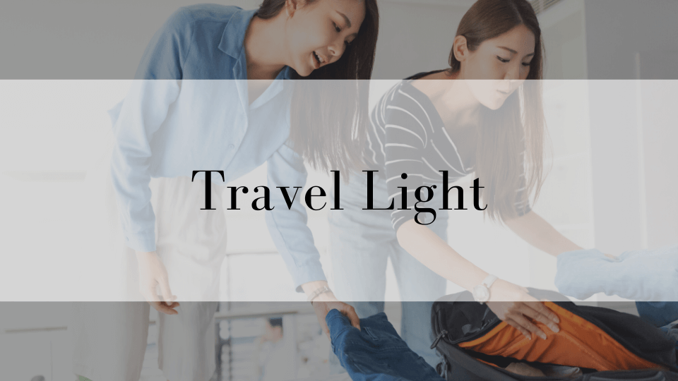 ケンジントン英会話ブログ：「身軽に旅行」は英語で？- travel light【例文つきで意味を解説】